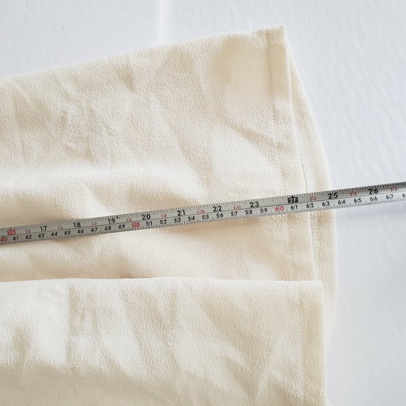 Elegant Cream Strapless Dress - Picture 9 of 10